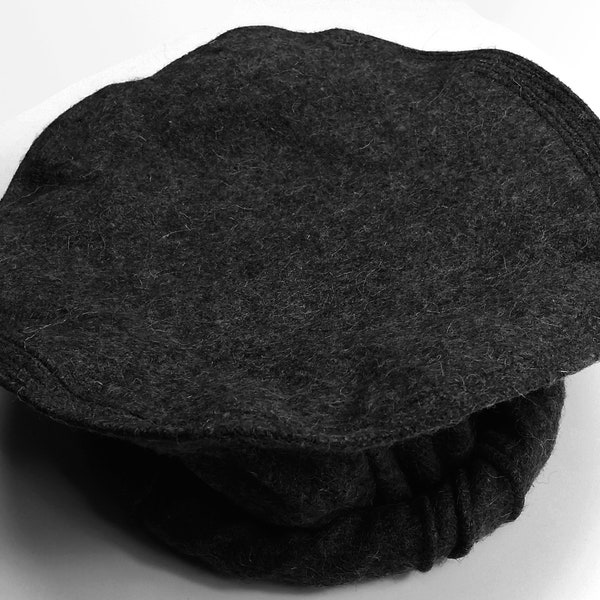 Pakol Pakul Afghan Donut Hat Béret Chitral Chitrali Pashtoun Patu Shawl Cap Patoo Noir - CB110