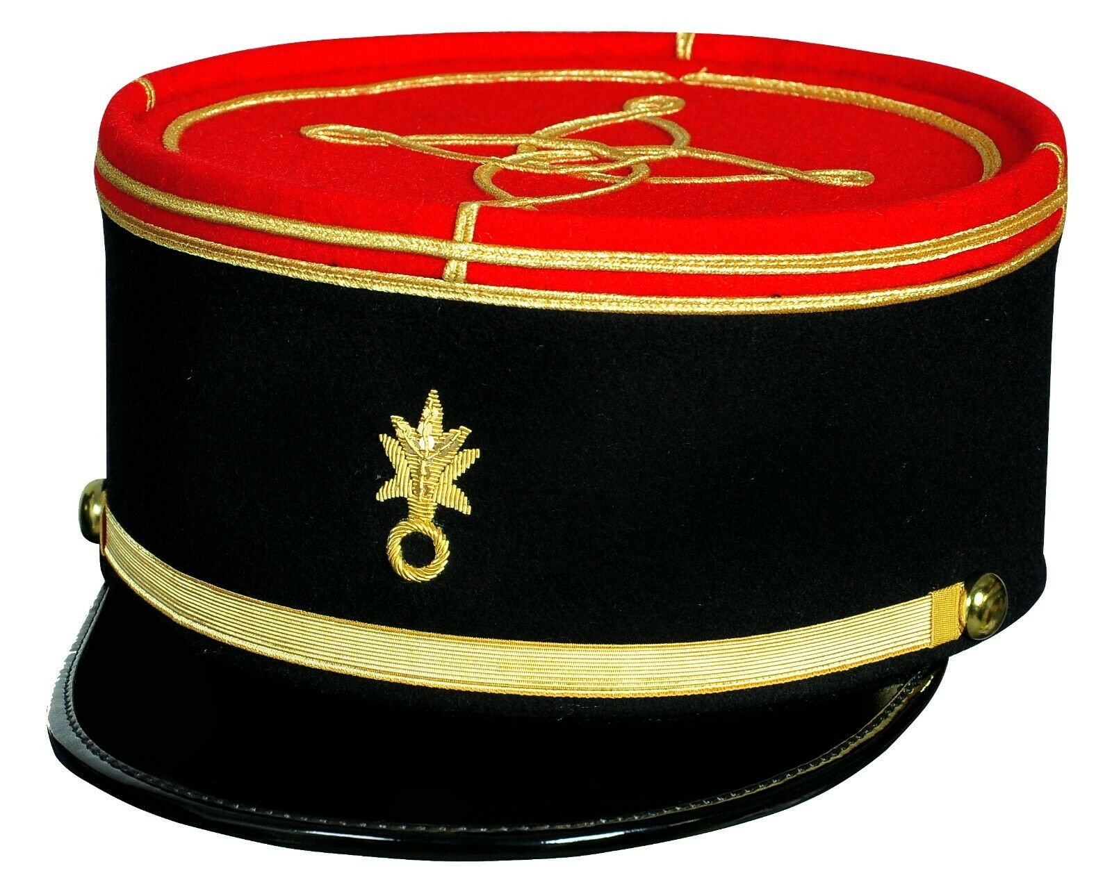 French Military Kepi France Army Embroidery Cap Officer Peak
