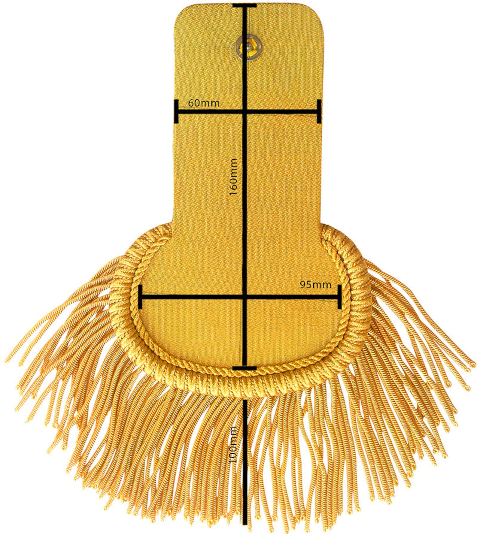 Gold Bullion Shoulder Epaulettes With Fringe Marching Band Etsy