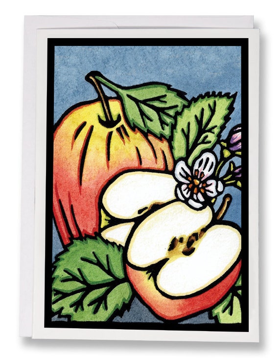 Holiday Blank Greeting Card Cardinals by Sarah Angst Art