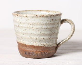 Personalised Rustic Tea Mug | Handmade Mug UK | Named Mug | Personalised Pottery | Made to Order