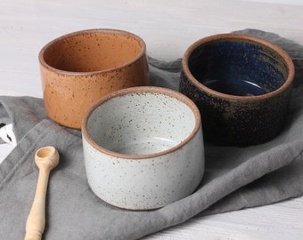 Wheel thrown Salt Pot | Ceramic Salt Pot | Salt or Pepper Pot | Stoneware Salt Pot | Made to Order