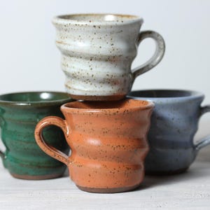 Handmade Rustic Ceramic Espresso Cup: Speckled Pottery