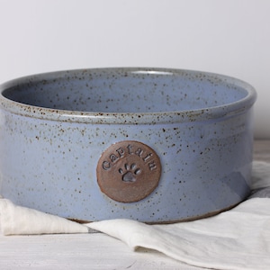 Blue Dog Bowl - Handmade