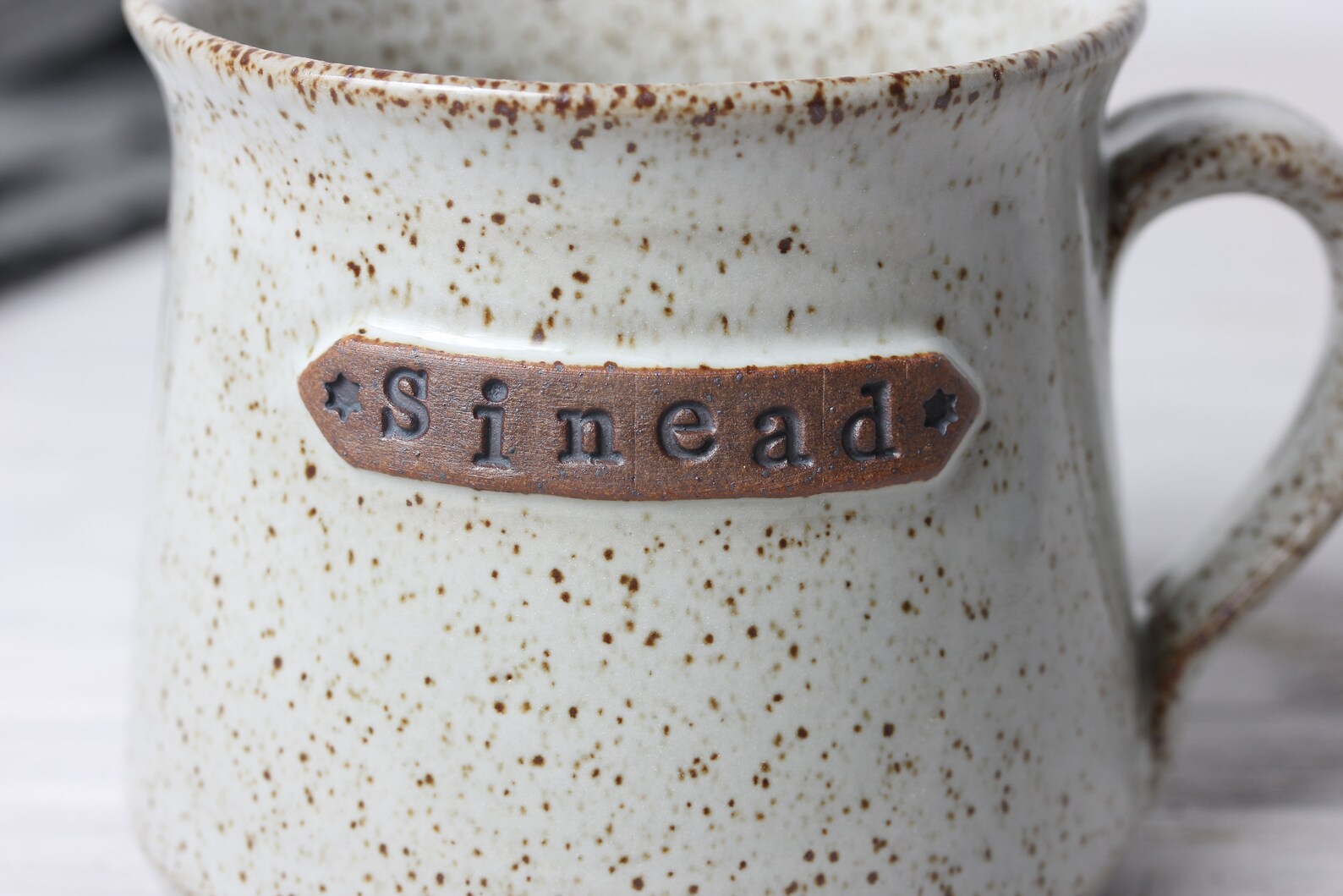 Wide Bottom Mug 10 oz Handmade Personalised Mugs In The Etsy