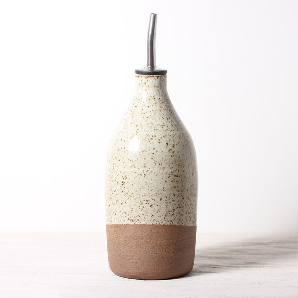 Oil Pourer Bottle | Ceramic Oil Pourer | Handmade Pottery | Made to Order