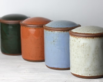 Storage Jars | Pottery Canister | Tea Coffee Sugar Pots | Made to Order