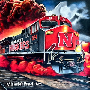 Nebraska Cornhuskers Artist Series Football Poster - 13x19 Inch Officially Licensed Print