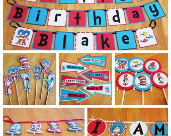 ONE WEEK SALE! - Dr. Seuss 1st Birthday Package 2