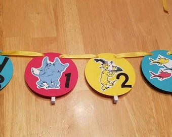 ONE WEEK SALE! - Dr. Seuss 12 Month Banner