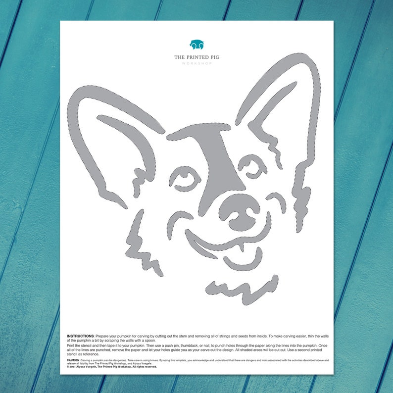 Corgi Bundle Discount Printable Pumpkin Carving Pattern Dog Etsy corgi-bundle-discount-printable-pumpkin-carving-pattern-dog-etsy