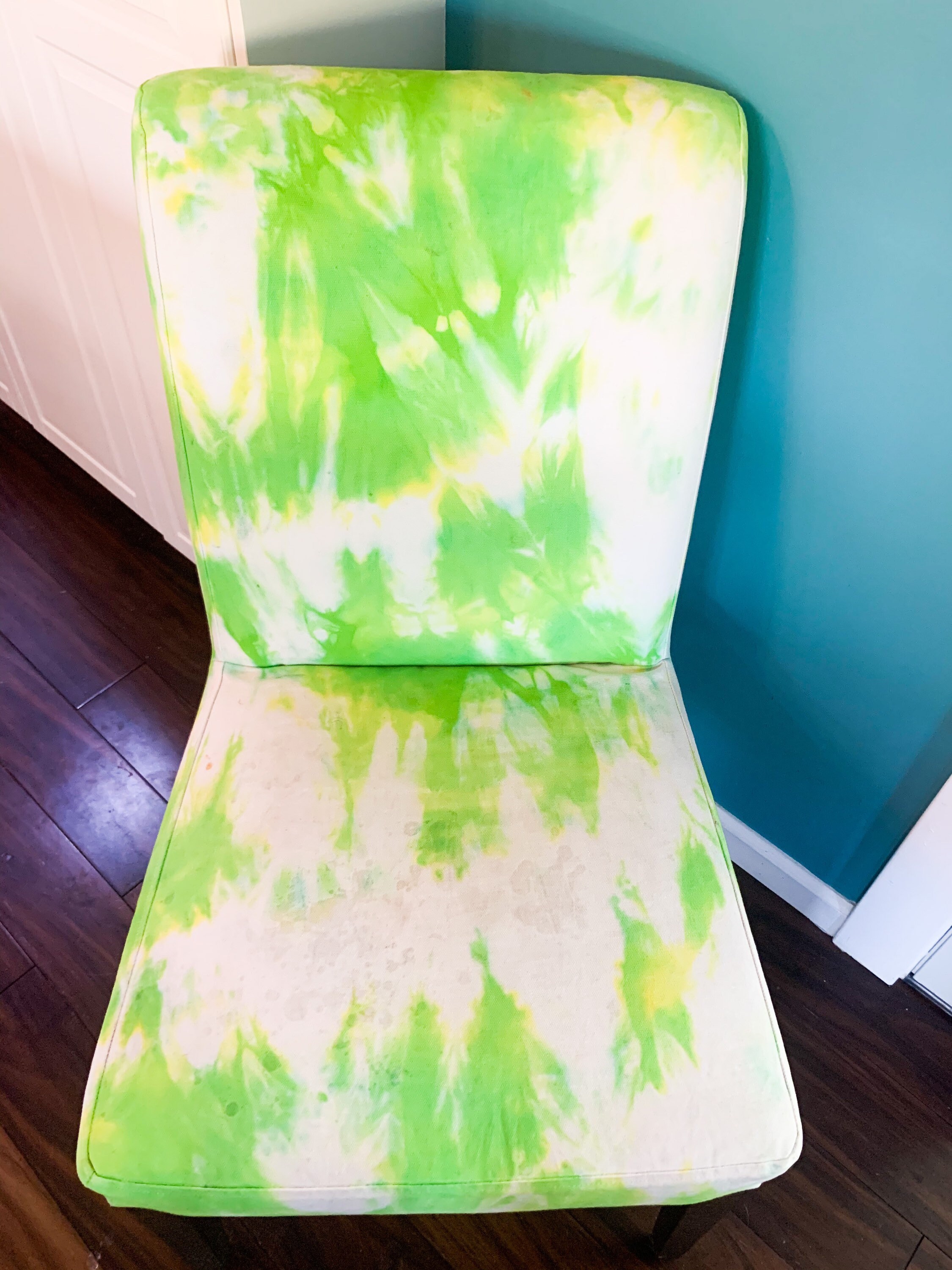 Handmade Green TieDye Chair Cover Etsy