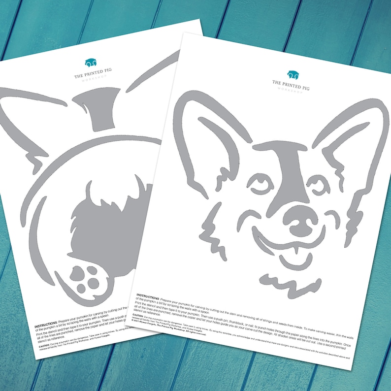 Corgi Bundle Discount Printable Pumpkin Carving Pattern Dog Etsy corgi-bundle-discount-printable-pumpkin-carving-pattern-dog-etsy