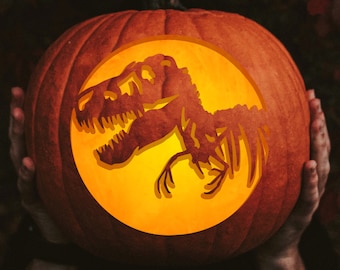 T Rex Pumpkin Carving Patterns