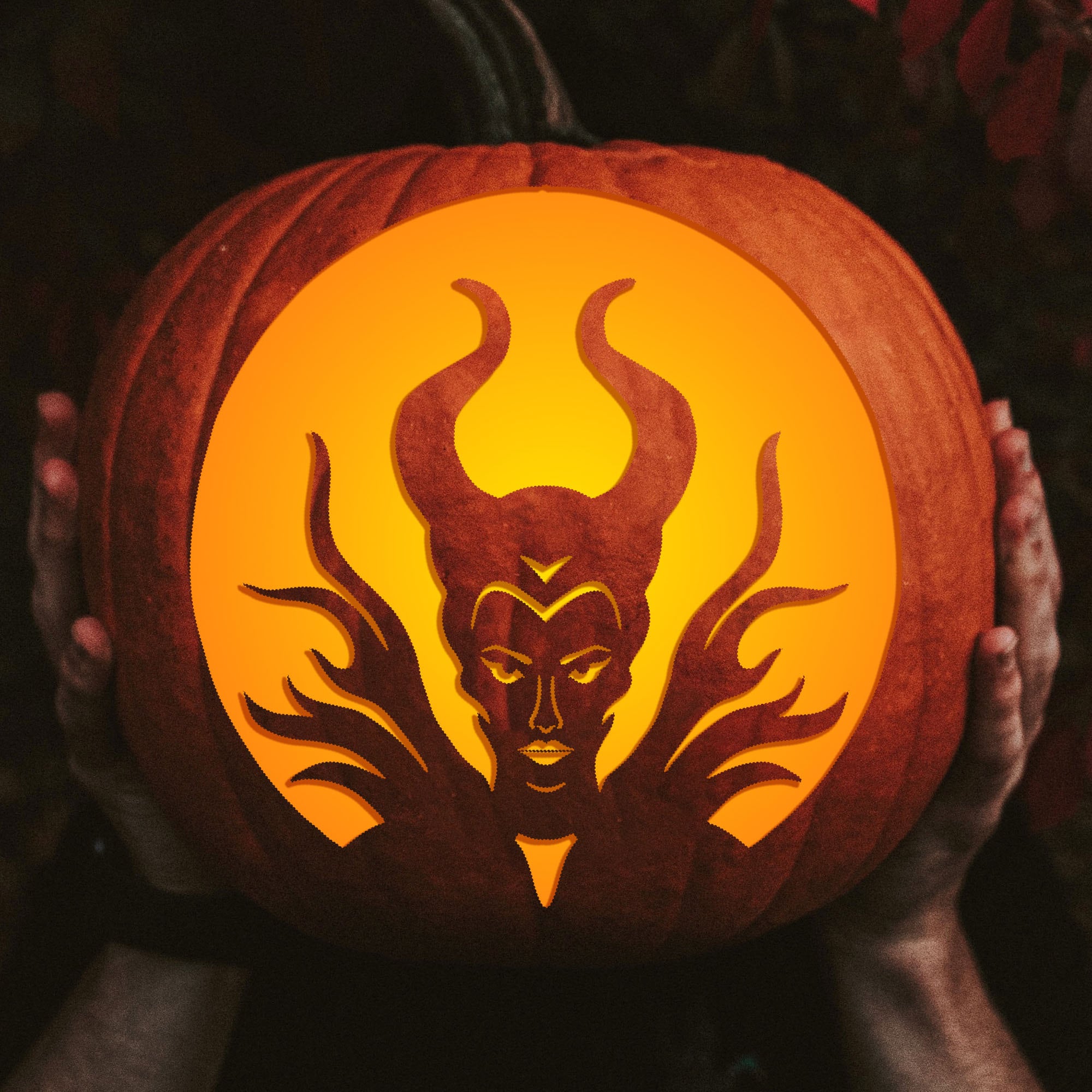 New For 2021 Printable Pumpkin Carving Pattern Maleficent Etsy printable-maleficent-pumpkin-stencil