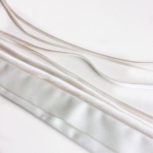 Plain bridal sash, wedding sash to be tied in a bow of your choice, simple ivory sash made to the width of your choice bridal sash bow image 8