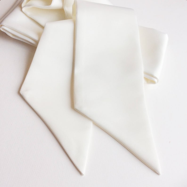 Plain bridal sash, wedding sash to be tied in a bow of your choice, simple ivory sash made to the width of your choice bridal sash bow image 5