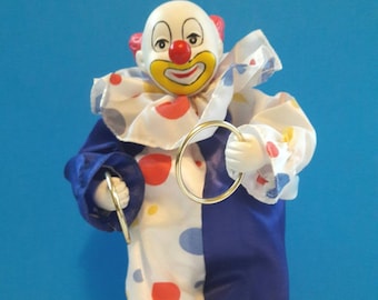 Sequin Patch Wind-Up Clown