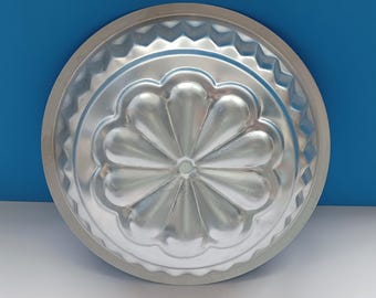 フルーツ/花のデザインが施されたヴィンテージ銅製ゼリーリング型