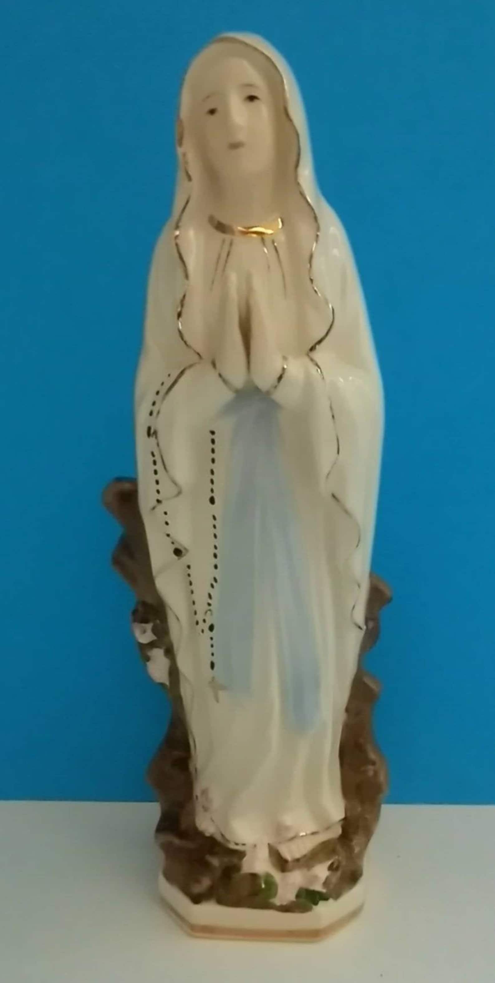 Vintage Ceramic Virgin Mary Statue By Sanmyro Japan Vintage Etsy