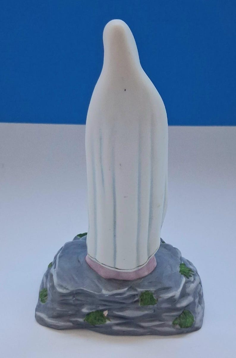 Vintage Resin Our Lady of Lourdes With Saint Bernadette Statue, Vintage ...