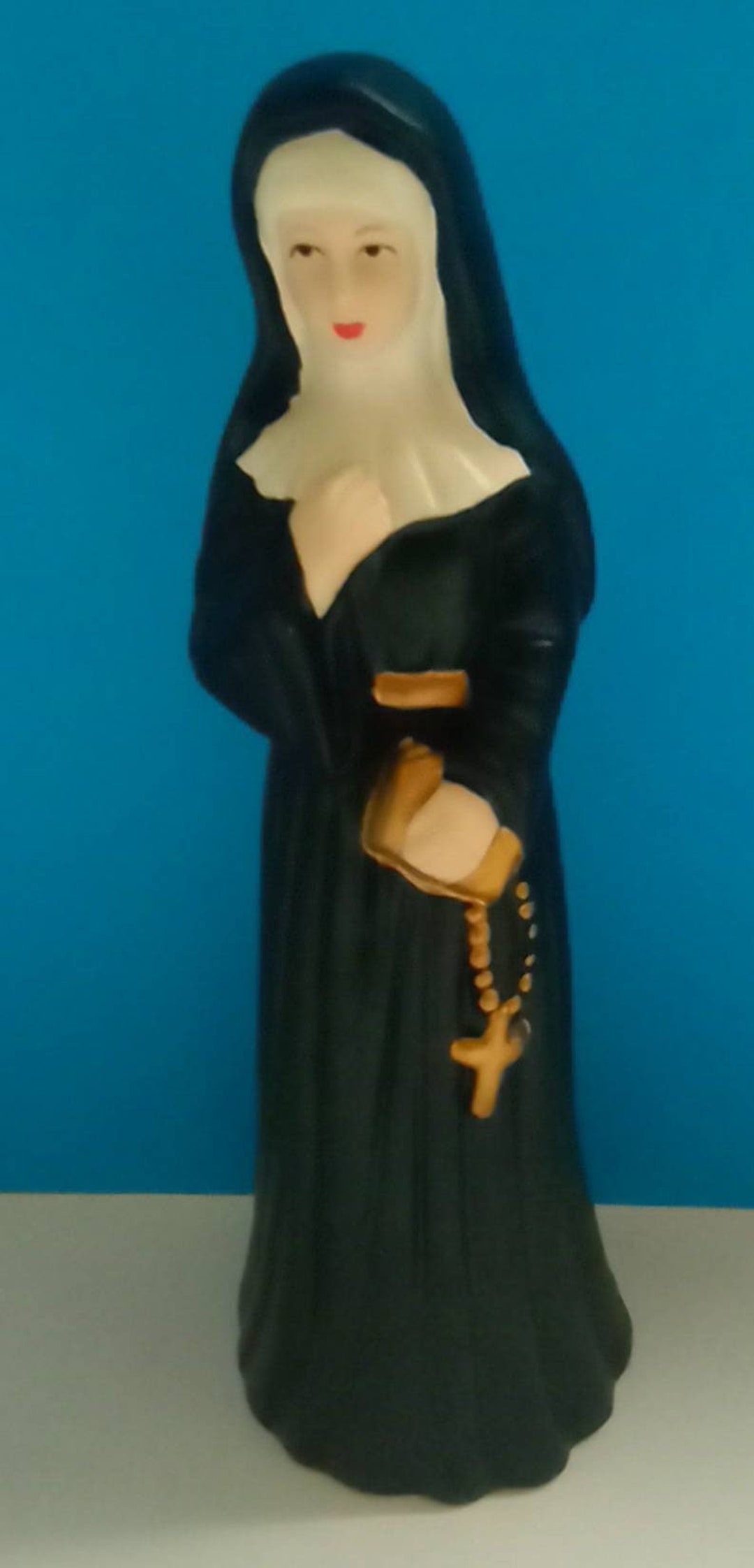 Vintage Ceramic Nun Statue Vintage Religious Statue Vintage Etsy UK