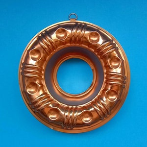 Vintage 3 1/2 Tasse Kupfer Jello Form, Retro Jello Form, Kupfer Jello Form, Jello Form Wandbehang.