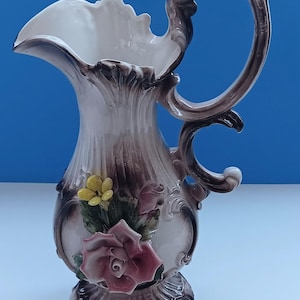 Vintage Capodimonte Porcelain Floral Bowl: Italian Ceramic Decor image 8