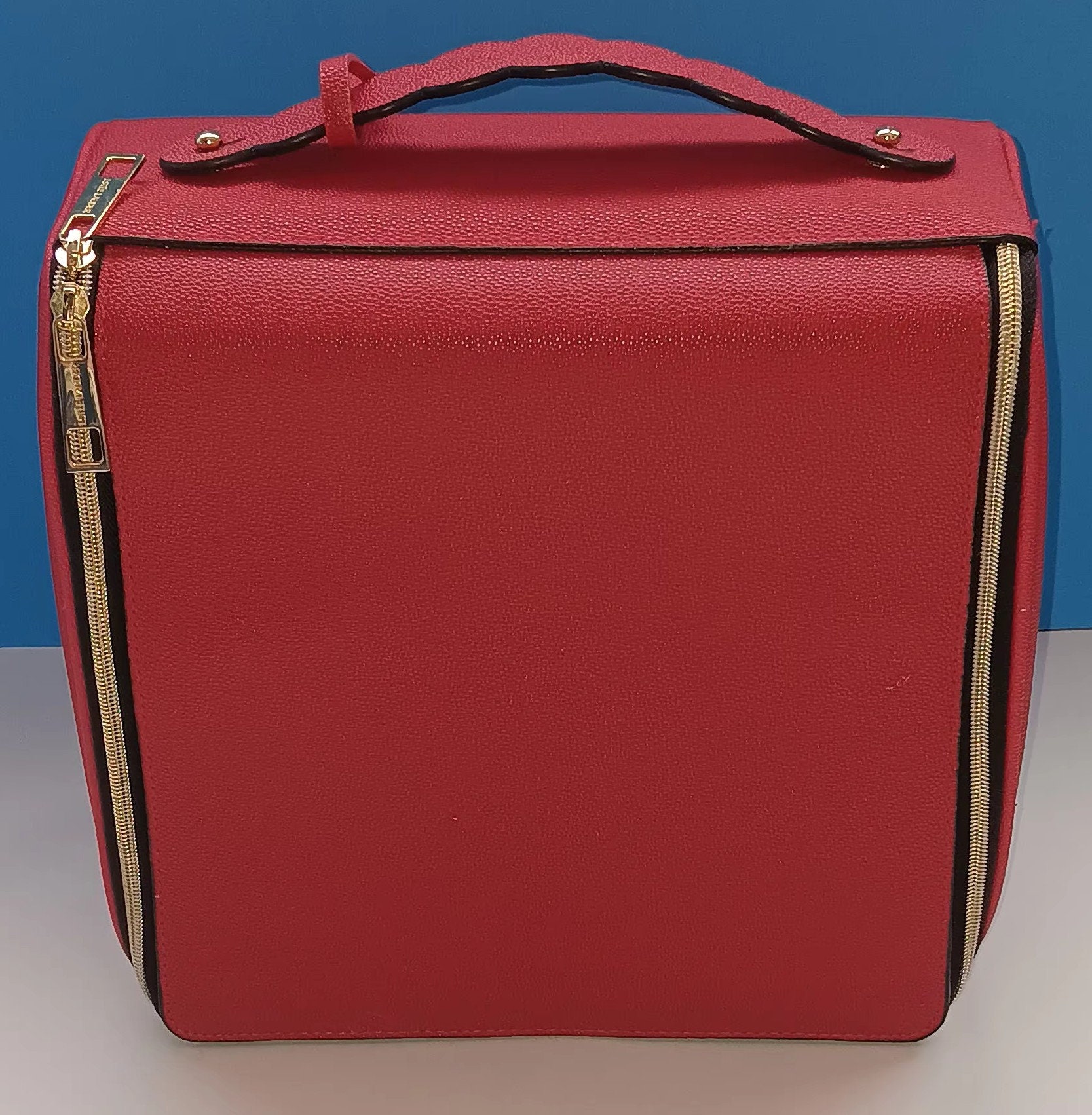 Vintage Red Faux Leather Estee Lauder Makeup Case 1980s Retro Makeup Storage Bag Overnight Makeup Bag by Estee Lauder. Etsy Ireland