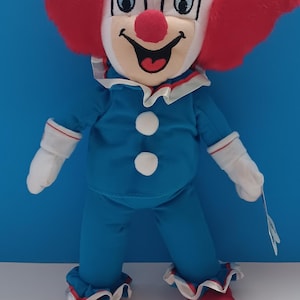 Vintage Bozo the Clown Plush Toy by the Toy Factory, Bozo the