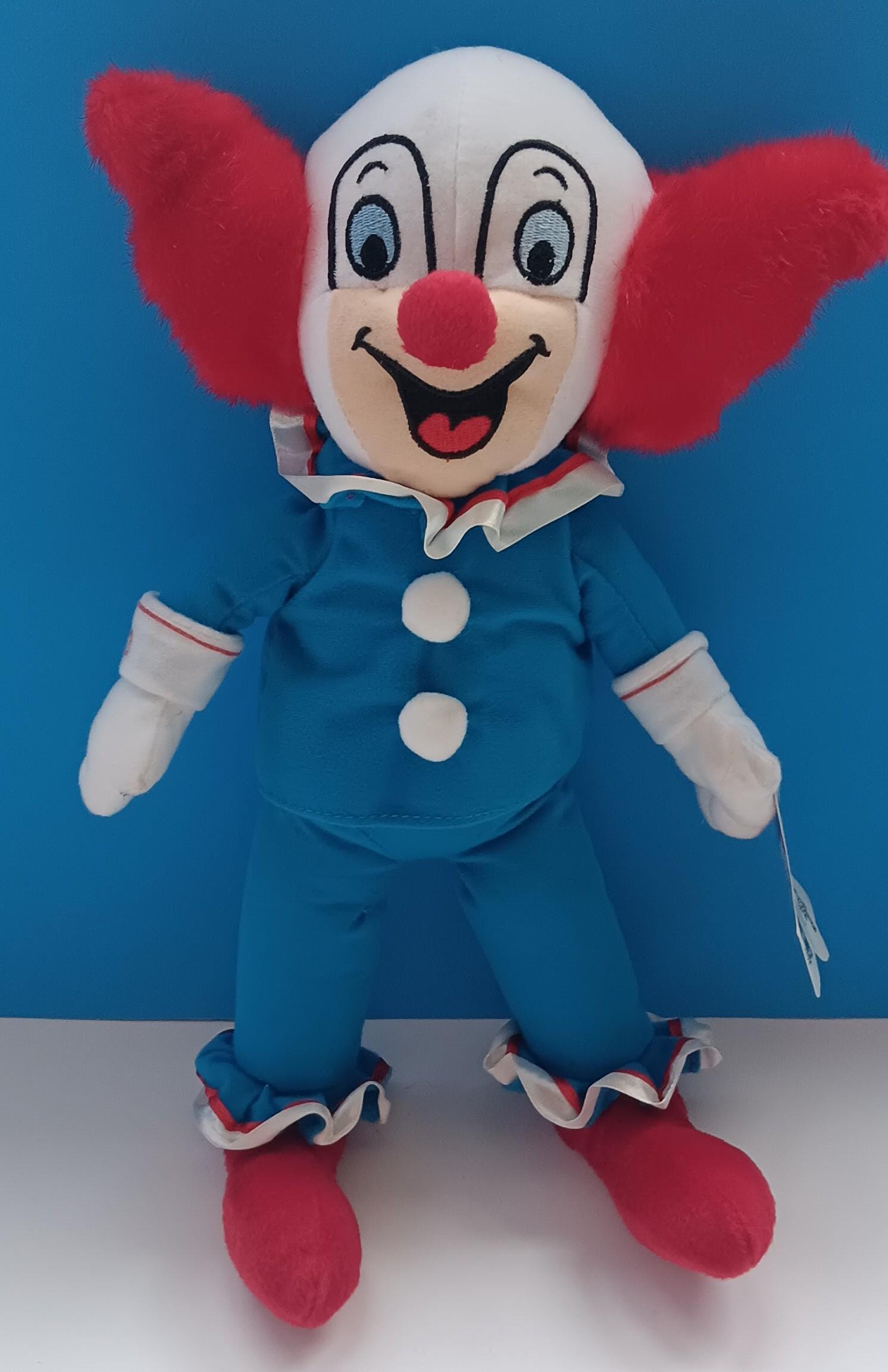 Vintage Bozo the Clown Plush Toy by the Toy Factory, Bozo the