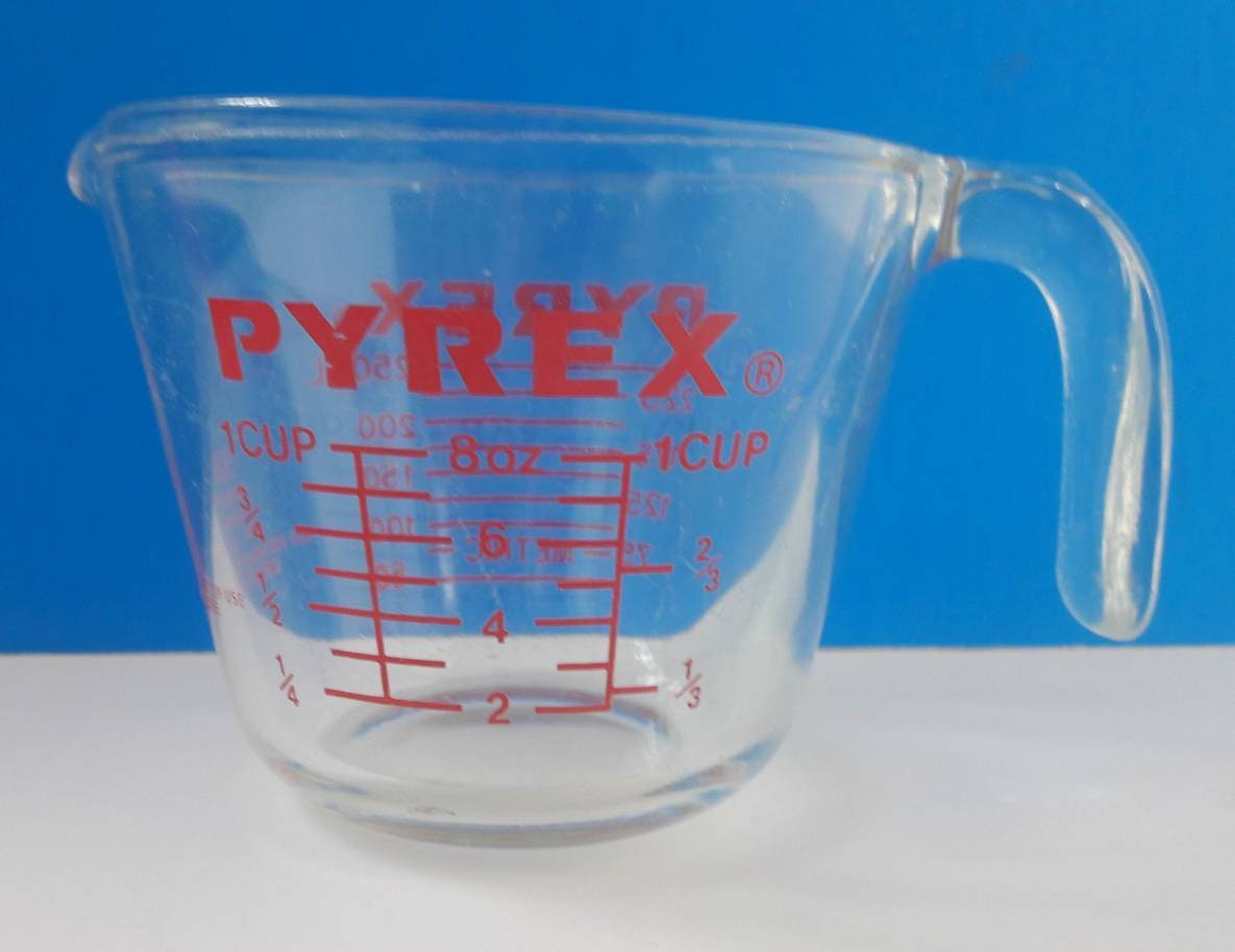 PYREX 1 Cup Measuring Cup 508, Vintage 1980s Corning 508 Open