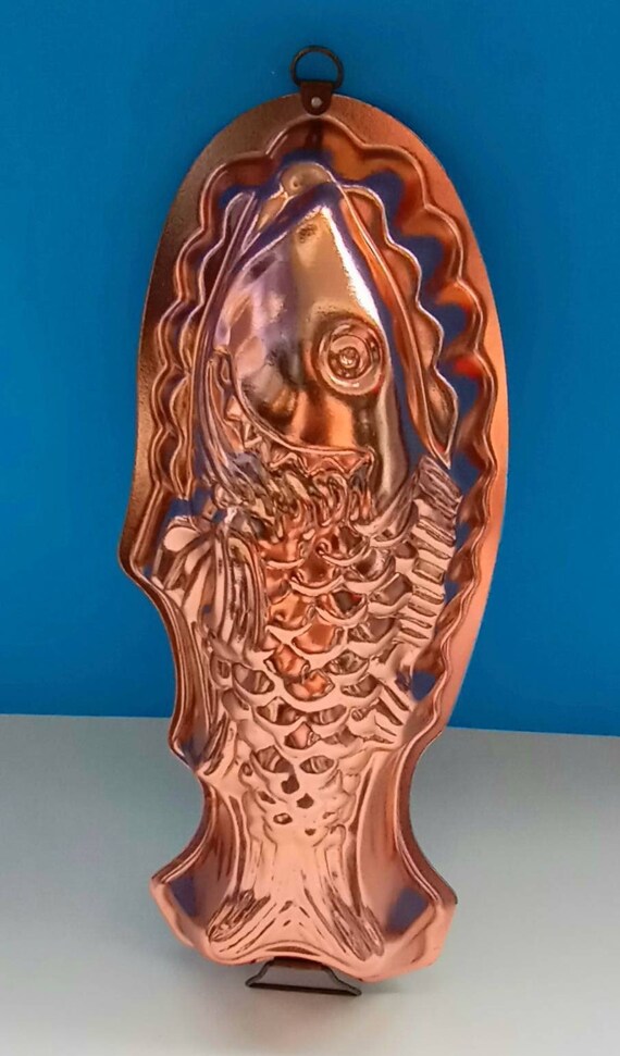 Vintage Copper Fish Jello Mold Copper Jello Mold Vintage Etsy