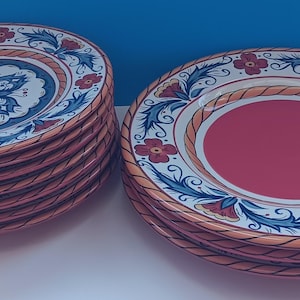 Vintage Set Ten Piece China Tabletops Lifestyle Antonia Collection, Vintage China Set Three Dinner Plates, Seven Salad Plates.