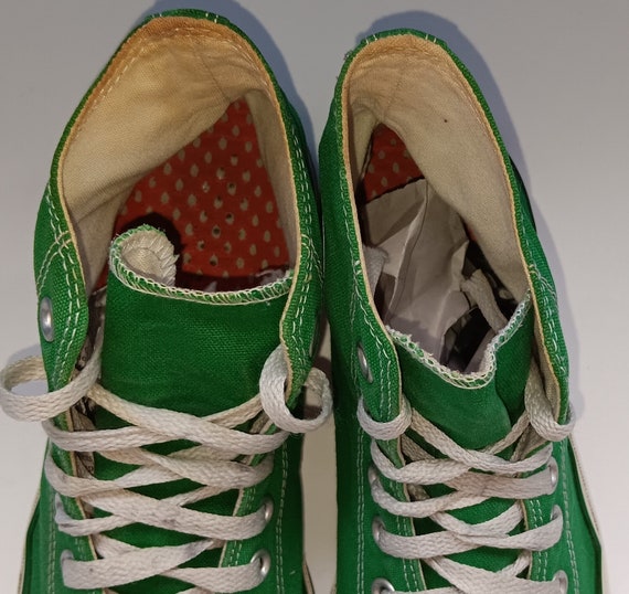 Vintage Green Converse All Star Chuck Taylor High… - image 6