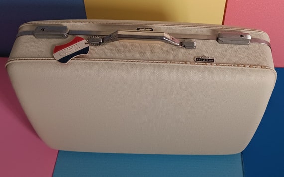 Mid Century American Tourister Tiara White Hard S… - image 10