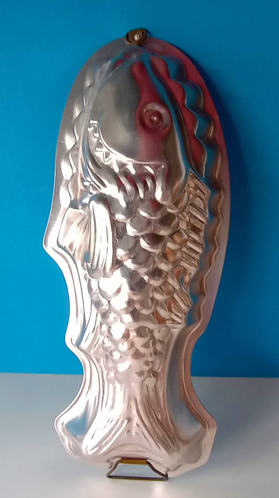 Vintage Silver Fish Jello Mold Jello Mold Beach Decor Retro Etsy