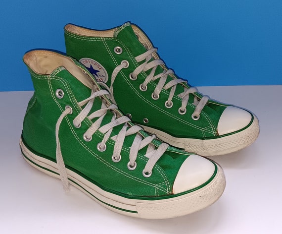 Vintage Green Converse All Star Chuck Taylor High… - image 1