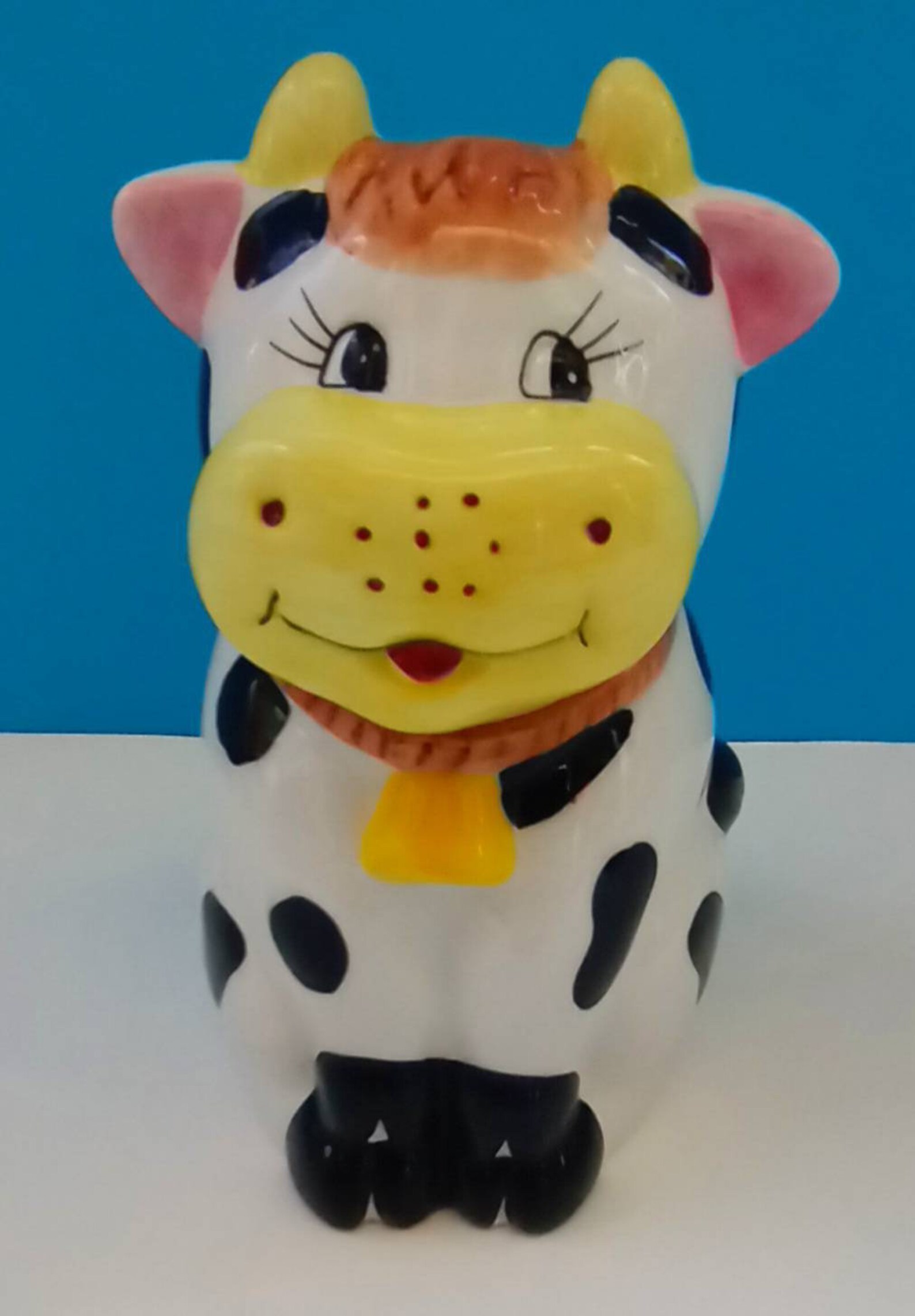 Vintage Ceramic Cow Condiment Container Cow Decor Vintage Etsy