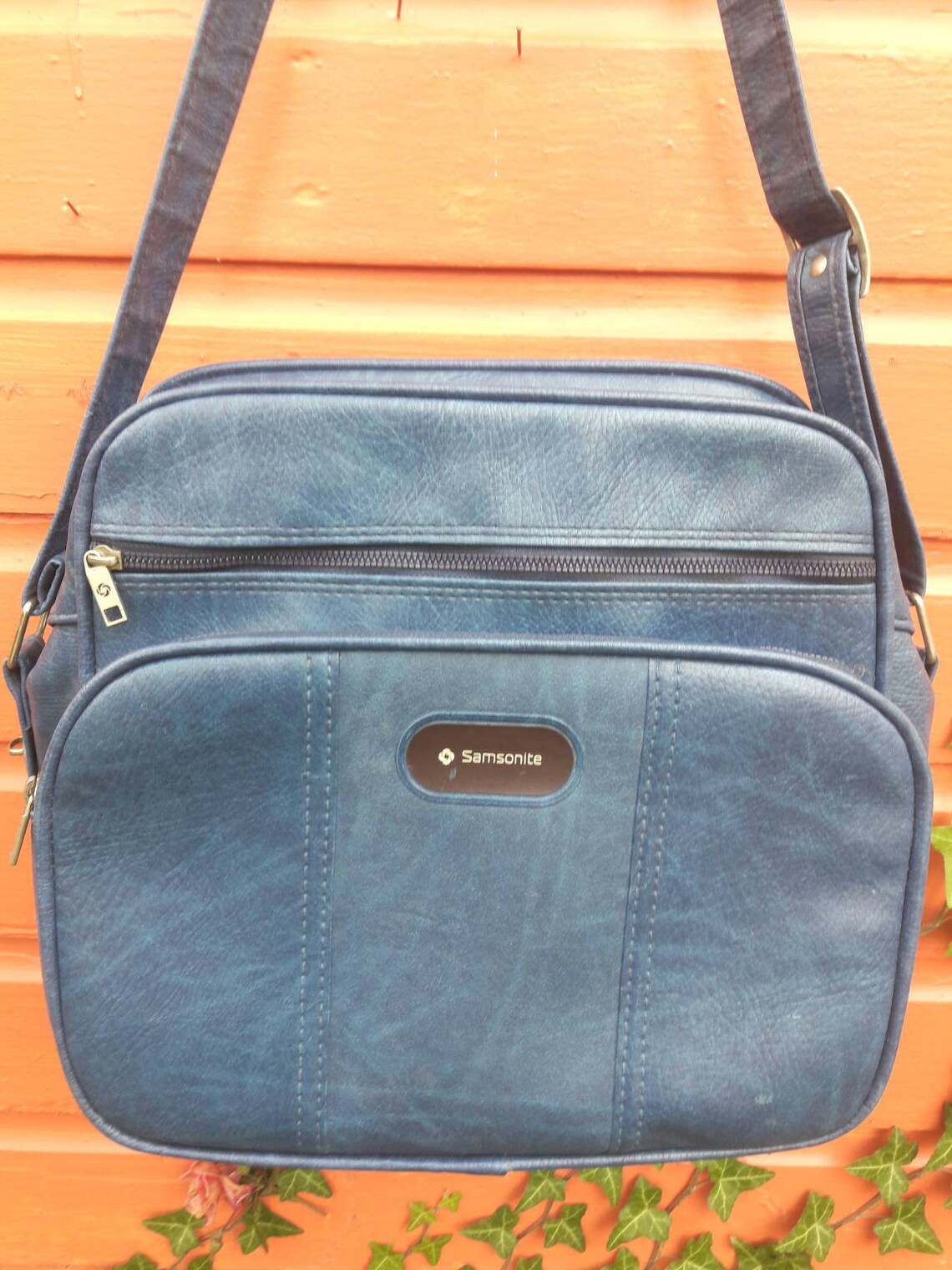 Vintage Samsonite Faux Leather Shoulder Bag Retro Luggage Etsy