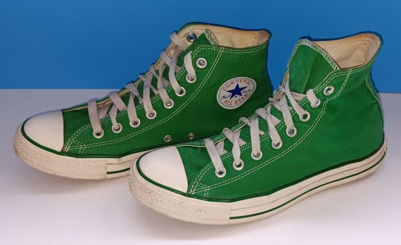 Vintage Green Converse All Star Chuck Taylor High… - image 2