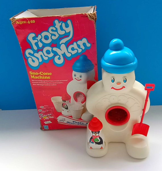 Vintage 1977 Hasbro Frosty Sno Man Sno Cone Machine Retro Etsy Uk