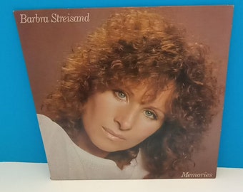 Barbra Streisand Vintage Vinyl Record Album "Memories," Retro Vinyl Record, Barbra Streisand Vintage Vinyl LP 1981 By Columbia Records.