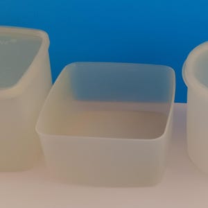 Vintage Tupperware Snack Storage Containers Set Of Three.