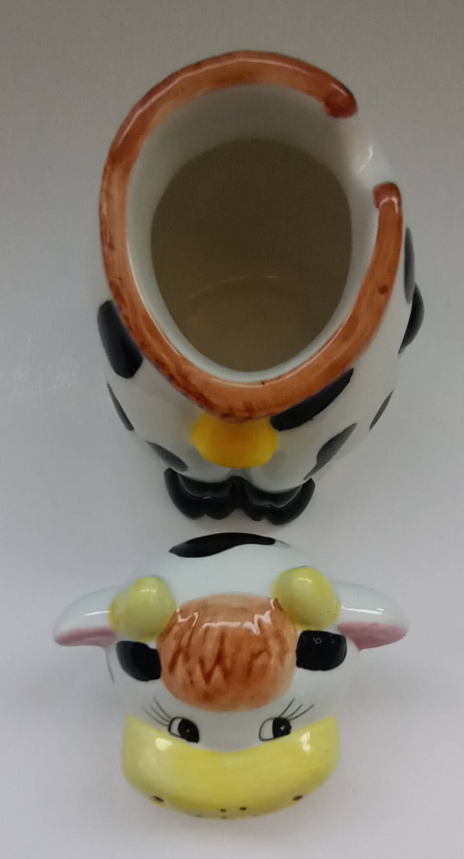 Vintage Ceramic Cow Condiment Container Cow Decor Vintage Etsy