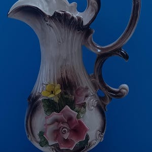 Vintage Capodimonte Porcelain Floral Bowl: Italian Ceramic Decor image 5