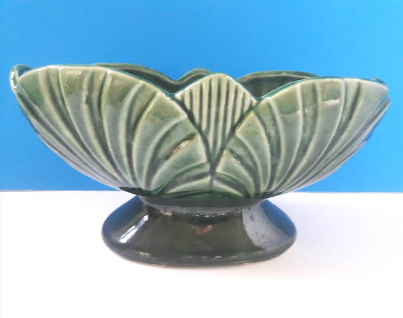 Retro Ceramic Planter Mid Century Ceramic Planter Made In America 1950s Planter. Vintage Planter