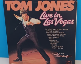 Tom Jones Vintage Vinyl Record LP "Live In Las Vegas," Retro Vinyl LP, Tom Jones Vinyl LP 1969 By London Records.