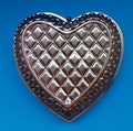 Large Vintage Copper Heart Shaped Jello Mold, Copper Jello Mold, Vintage Kitchen Decor, Vintage Jello Mold.