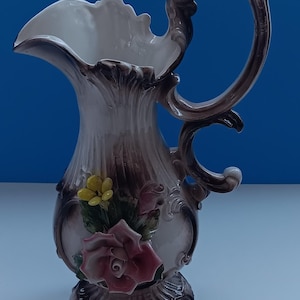 Vintage Capodimonte Porcelain Floral Bowl: Italian Ceramic Decor image 4